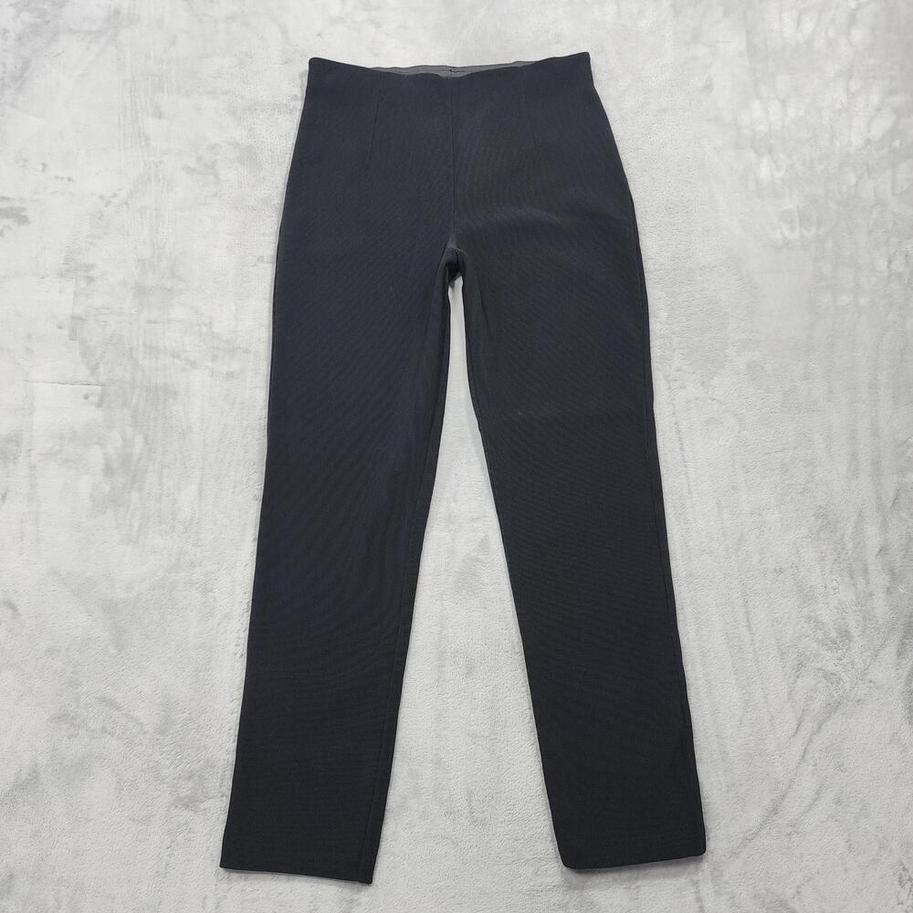 Vintage Equestrian Leggings Womens M Black Ribbed Ankle Stretch Riding Pants